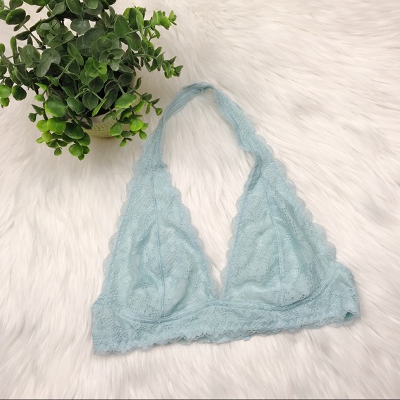 Free People Lace Halter Bralette Size Medium - Picture 2 of 4
